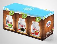 Dobré z SK Vitamín C Výhodné balenie 3×70 tbl, 200 mg príchuť: malina + acai + limetka