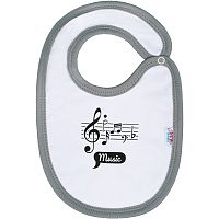 Dojčenský bavlnený podbradník New Baby Music , 20C32037