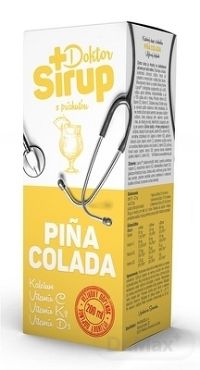 Doktor Sirup kalciový sirup s príchuťou PINA COLADA 1x200 ml