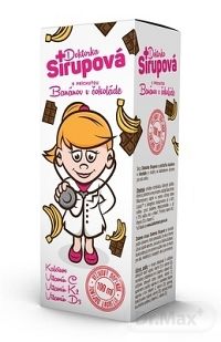 Doktorka Sirupová kalciový sirup s príchuťou Banánov v čokoláde 1x100 ml