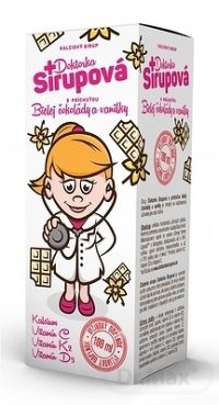 Doktorka Sirupová kalciový sirup s príchuťou Bielej čokolády a vanilky 1x100 ml