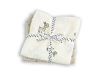 DONE BY DEER Plienky zavinovacie mušelínové Lalee 2 ks - pieskové