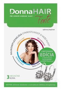 Donna HAIR Forte 3-mesačná kúra 1×90 tbl+náušnice