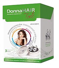 Donna HAIR Forte 3 mesačná kúra cps 90 ks + náušnice SWAROVSKI, 1x1 set