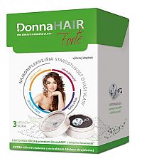 Donna HAIR Forte 3 mesačná kúra cps 90 ks + prívesok SWAROVSKI, 1x1 set