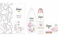 Dove Beauty for all Nourishing Secrets Glowing Ritual vyživujúci sprchový gél 250 ml + Invisible Care antiperspirant v spreji 150 ml + Pink čistiace tuhé mydlo 100 g darčeková sada