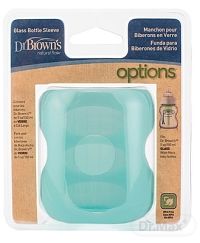 Dr.BROWN´S SILIKÓNOVÝ OBAL NA SKLENENÚ FĽAŠU 150ml tyrkysový, wide-neck, 1x1 ks