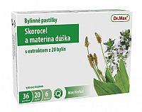 Dr.Max Bylinné pastilky Skorocel a materina dúška 36 ks