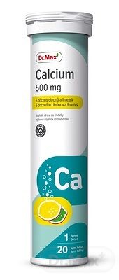 Dr.Max Calcium 500 mg (inov. 2019) tbl eff s príchuťou citrónov a limetiek 1x20 ks