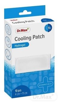 Dr.Max Cooling Patch Hydrogel 4 cm x 11 cm, chladivá náplasť, 1x10 ks