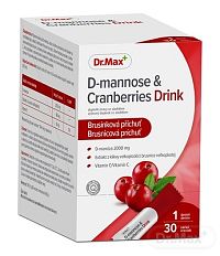 Dr.Max D-mannose & Cranberries Drink prášok vo vrecúškach 1x30 ks