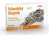 Dr.Max Islandský lišajník Bez cukru bylinné pastilky 1x24 ks
