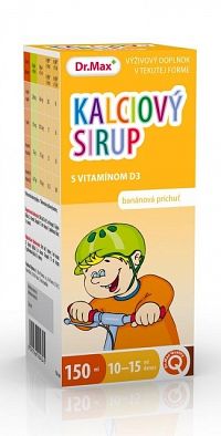 Dr.Max Kalciový sirup s vitamínom D3 (produkt exspirujúci 10/2019) 150 ml
