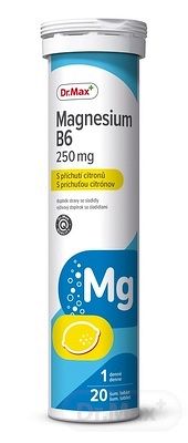 Dr.Max Magnesium B6 250 mg tbl eff s príchuťou citrónov 1x20 ks