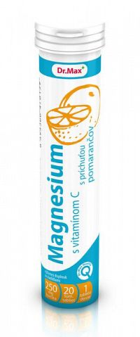 Dr.Max Magnézium s vitamínom C 20 šumivých tabliet
