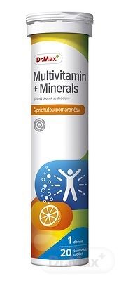 Dr.Max Multivitamin + Minerals tbl eff s príchuťou pomarančov (inov.2020) 1x20 ks