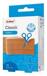 Dr.Max Náplasť Classic (inov. 2019) 6cm x 1m, bavlnená 1x1 ks