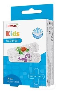Dr.Max Náplasť Kids Washproof (inov. 2019) 62 x 17mm, umývateľná 1x10 ks