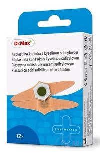 Dr.Max Náplasť na kurie oká s kyselinou salicylovou (inov. 2020) 1x12 ks