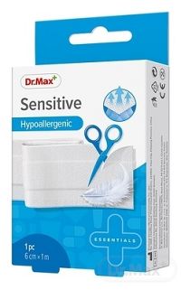 Dr.Max Náplasť Sensitive (inov. 2019) 6cm x 1m, hypoalergénna 1x1 ks