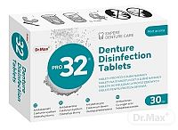 Dr.Max PRO32 Čistiace tablety na zubné protézy (Denture Disinfection Tablets) (inov.2019) 1x30 ks