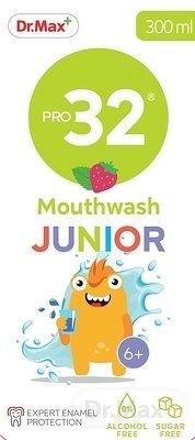 Dr.Max PRO32 Mouthwash JUNIOR 6+ ústna voda 1x300 ml