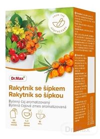 Dr.Max Rakytník so šípkou bylinná čajová zmes aromatizovaná, nálevové vrecúška 20x1,5 g (30 g)