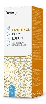 Dr.Max SUN CARE PANTHENOL BODY LOTION 1×200 ml, upokojujúca emulzia s pantenolom