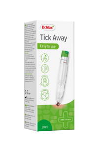 Dr.Max Tick Away 1×1 ks, dávkovač s aplikátorom 1x38 ml + karta na odstraňovanie kliešťov