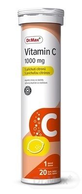 Dr.Max Vitamín C 1000 mg tbl eff s príchuťou citrónov 1x20 ks