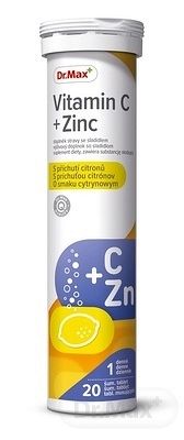 Dr.Max Vitamín C 500 mg + Zinok 1×20 tbl, doplnok výživy