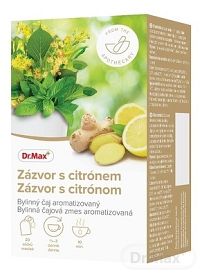 Dr.Max Zázvor s citrónom bylinná čajová zmes, nálevové vrecúška 20x1,5 g (30 g)