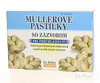 Dr. Müller MÜLLEROVE PASTILKY SO ZÁZVOROM (zahriatie) 12 ks