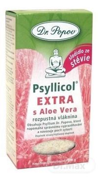 DR. POPOV PSYLLICOL EXTRA s Aloe Vera rozpustná vlaknina s príchuťou citrusov 1x100 g