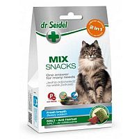 DR. SEIDEL snacks for cats - MIX 2in 1 for fresh breath & malt 60g