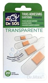 Dr. SOS Transparentná náplasť 1×20 ks, náplasť