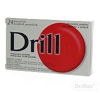 Drill bez cukru tvrdé pastilky sladené umelým sladidlom aspartámom a isomaltom pas.ord.24