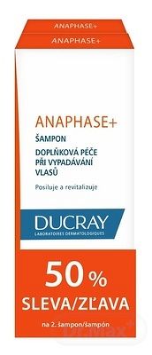 DUCRAY ANAPHASE+ SHAMPOOING (DUO) doplnková starostlivosť pri vypadávaní vlasov (na 2.šampón)( inov.2019) 2x200 ml