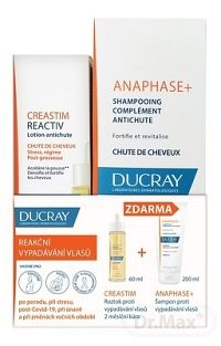 DUCRAY Creastim roztok + Anaphase šampon 1×60ml+200ml, akciové balenie vlasovej výživy