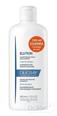 DUCRAY ELUTION SHAMPOOING RÉÉQUILIBRANT (Akcia) šampón navracajúci rovnováhu vlasovej pokožke (100 ml zadarmo) 1x400 ml