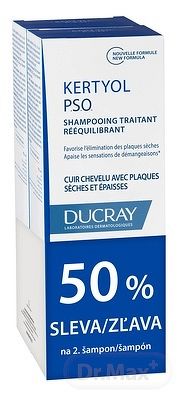 DUCRAY KERTYOL P.S.O. SHAMPOOING (DUO) (inov. 2020) závažné stavy lupín (psoriáza) (na 2. produkt) 2x200 ml, 1x1 set
