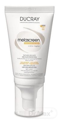 DUCRAY MELASCREEN CREME LEGERE SPF50+ ľahký krém na citlivú a zmiešanú pleť 1x40 ml
