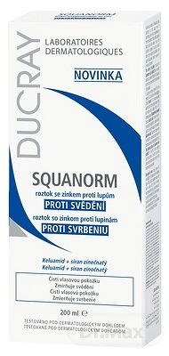 DUCRAY SQUANORM roztok so zinkom proti lupinám 1x200 ml