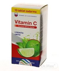DZSK Vitamín C 200 mg príchuť LIMETKA 1×70 tbl, minerálny doplnok