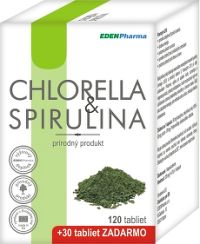 EDENPharma CHLORELLA+SPIRULINA tbl 120 + 30 (150 ks)