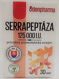 EDENPharma SERRAPEPTÁZA 125 000 I.U. tbl prírodný enzým 1x30 ks