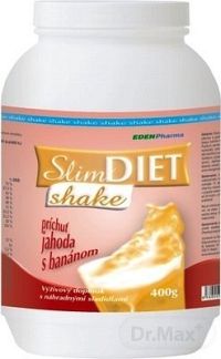 EDENPharma SLIM DIET SHAKE plv (príchuť Jahoda+Banán) 1x400 g