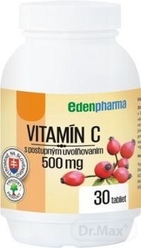 EDENPharma VITAMÍN C 500 mg 1×30 tbl s postupným uvoľňovaním