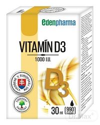 EDENPharma VITAMÍN D3 1000 I.U. kvapky 1x30 ml
