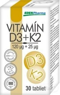 EdenPharma Vitamín D3 + K2 30 tabliet
